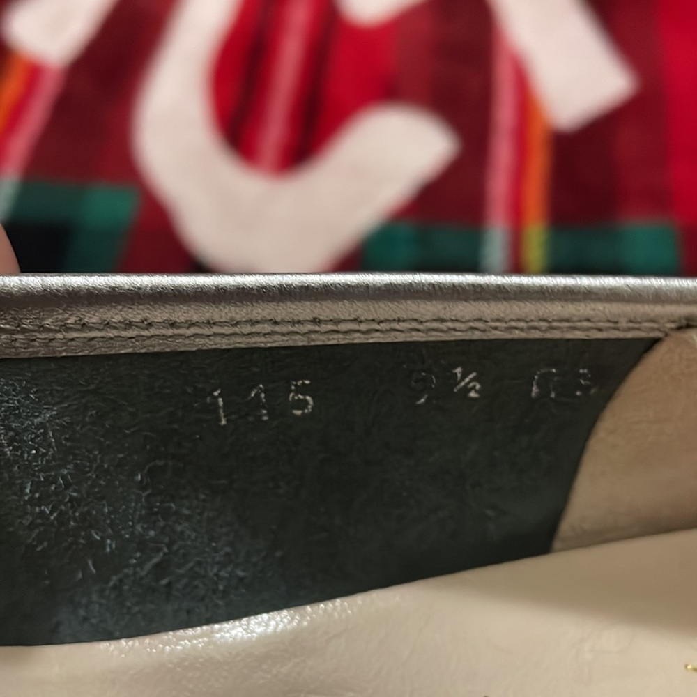 Salvatore Ferragamo Metallic Silver Leather Loafers* - Picture 5 of 10